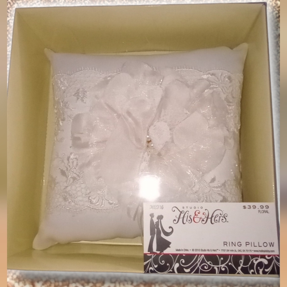 Beautiful ring pillow for wedding